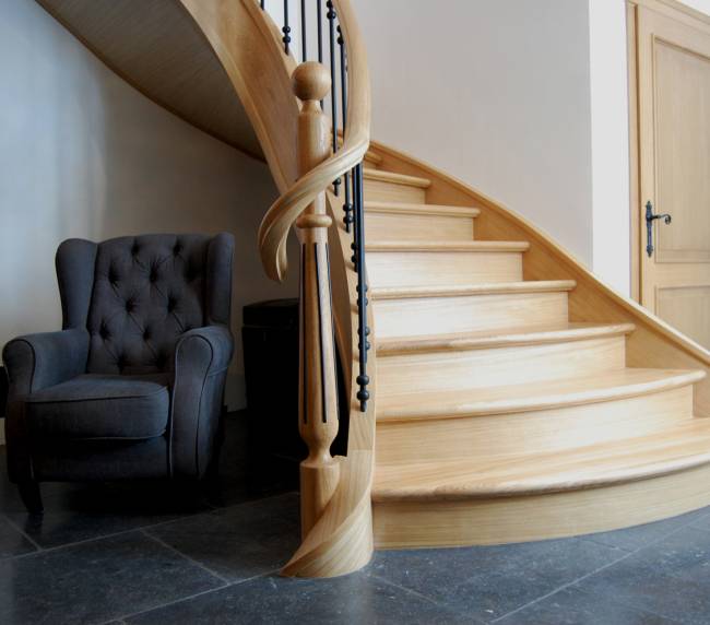 Schody drewniane styl belgijski Prudlik